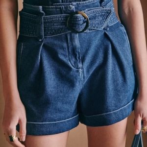Sezane Denim Romeo shorts.size 36